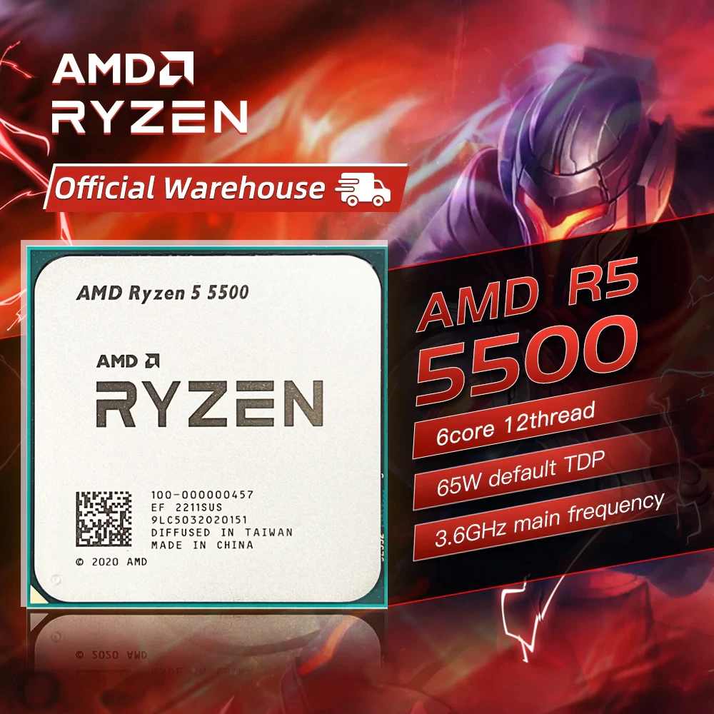 AMD CPU Ryzen 5 5500 | monsterdog.com.br